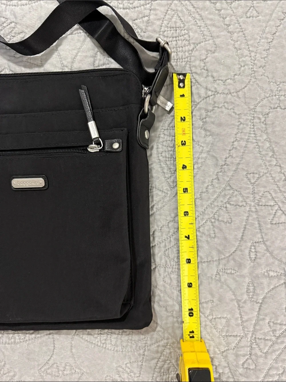 Baggallini Black Crossbody Bag with RFID pouch - Travel-Friendly